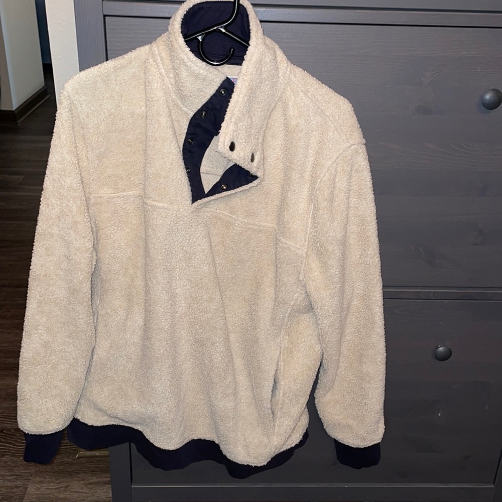 Sherpa jacket with side pockets womens L